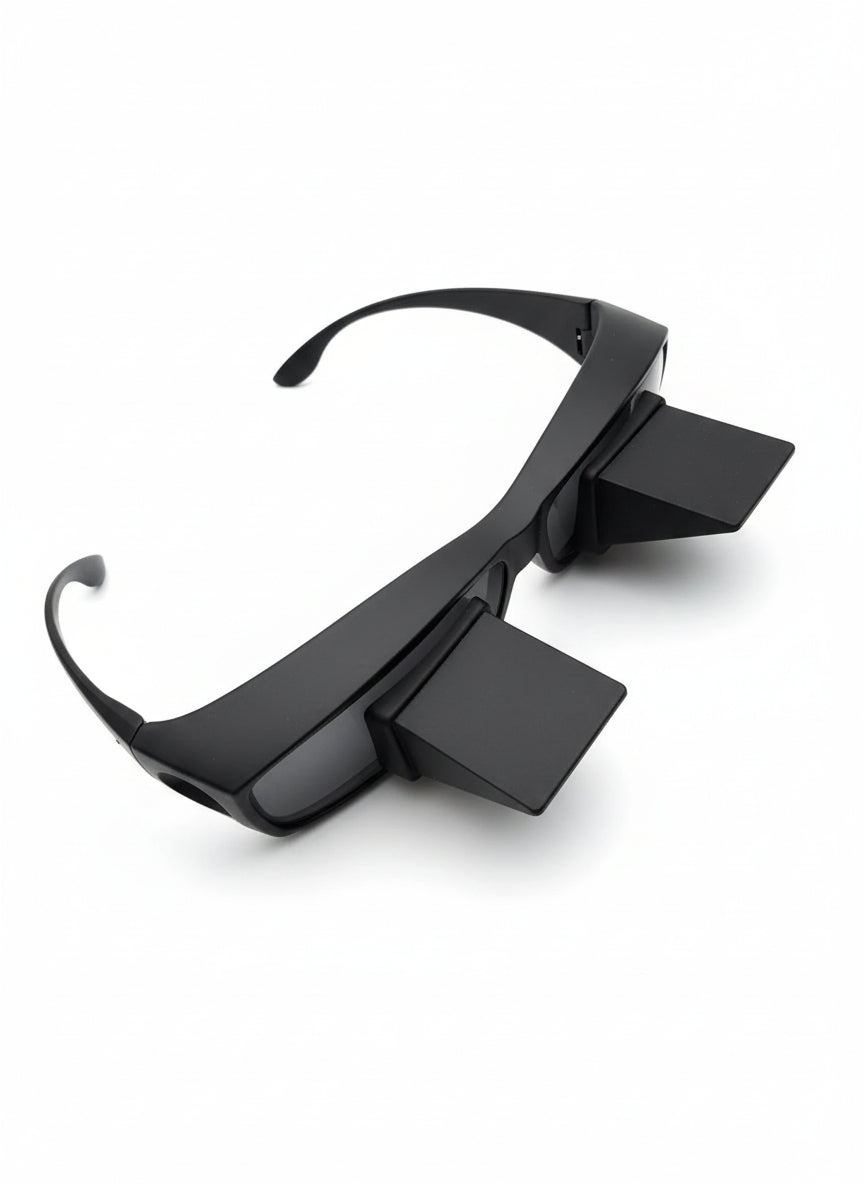 משקפי פריזמה עצלנים 90° - קריאה וצפייה בטלוויזיה בשכיבה שטוחה לחלוטין